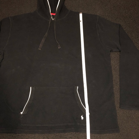 Polo Ralph Lauren. Sleepwear Hoodie. Waffle Knit. Size 2XL. Dark Navy Blue Color - Picture 5 of 14
